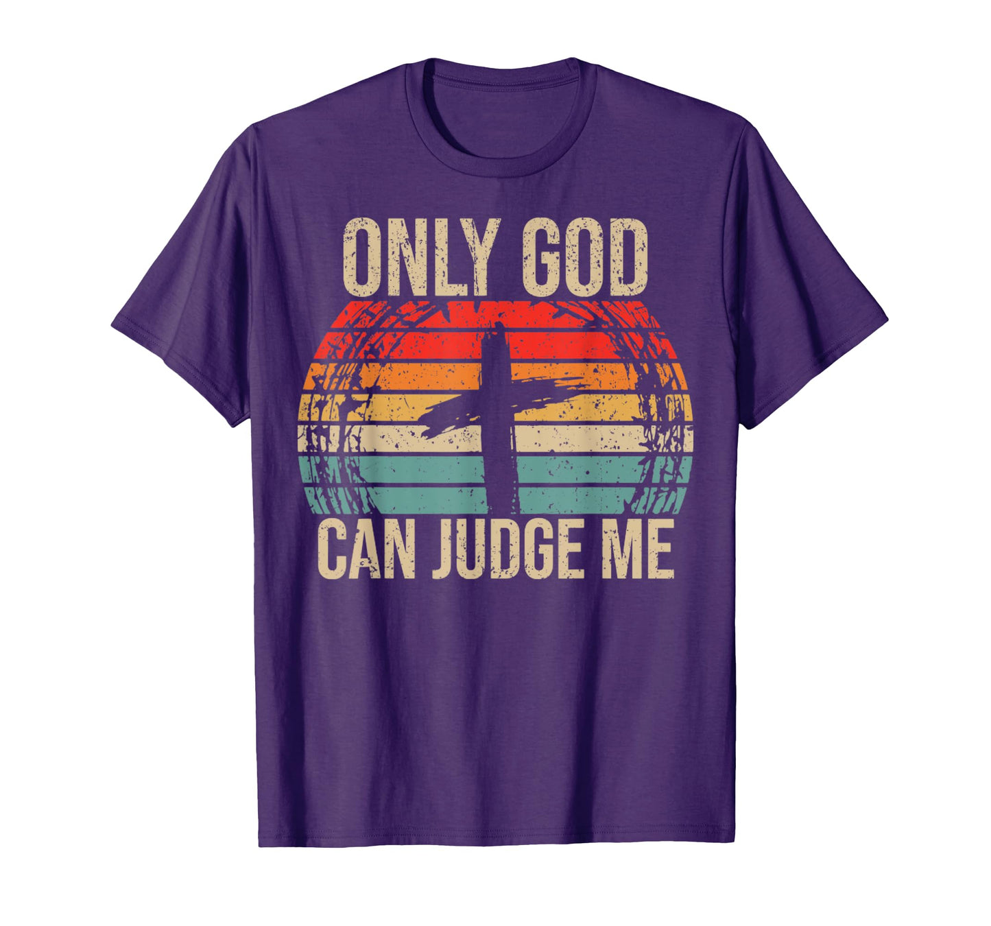 Vintage Only God Can Judge Me, Christian, Jesus Christ, T-Shirt