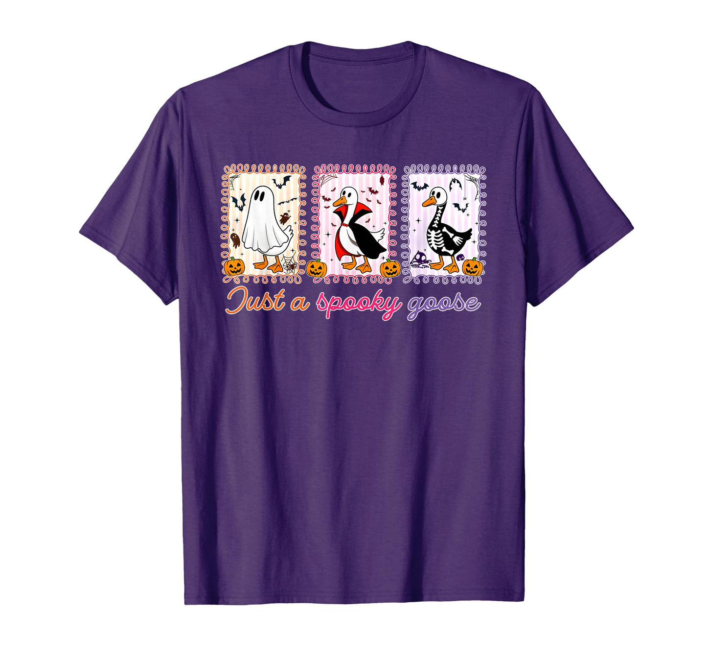 Just A Spooky Goose Halloween Silly Goose Funny Halloween T-Shirt