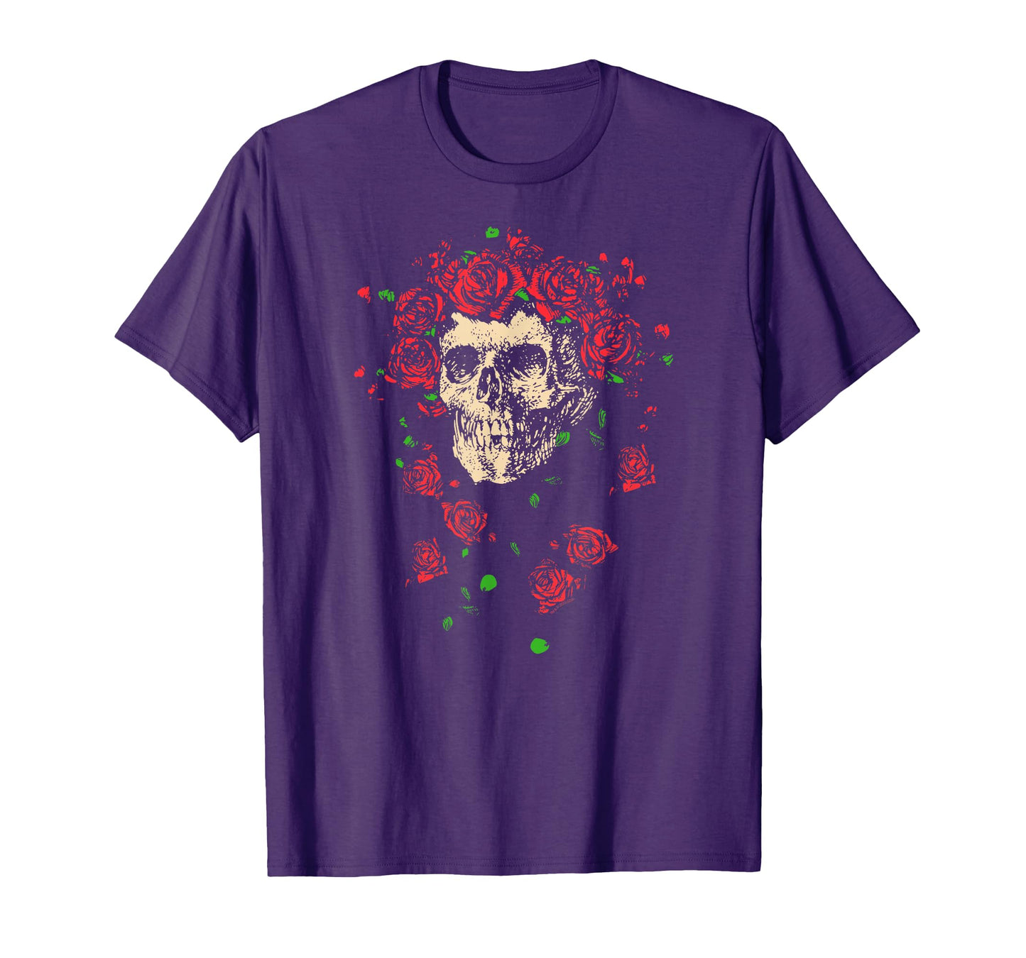 Grateful Dead Bertha Skull with Roses Vintage Band T-Shirt