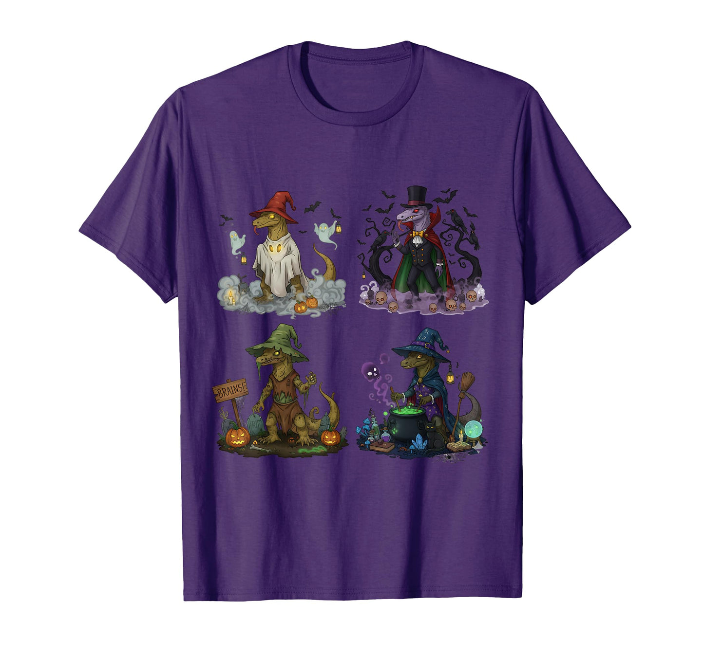Komodo Spooky Vampire Witch Boo Zombie Cute Halloween Boys T-Shirt