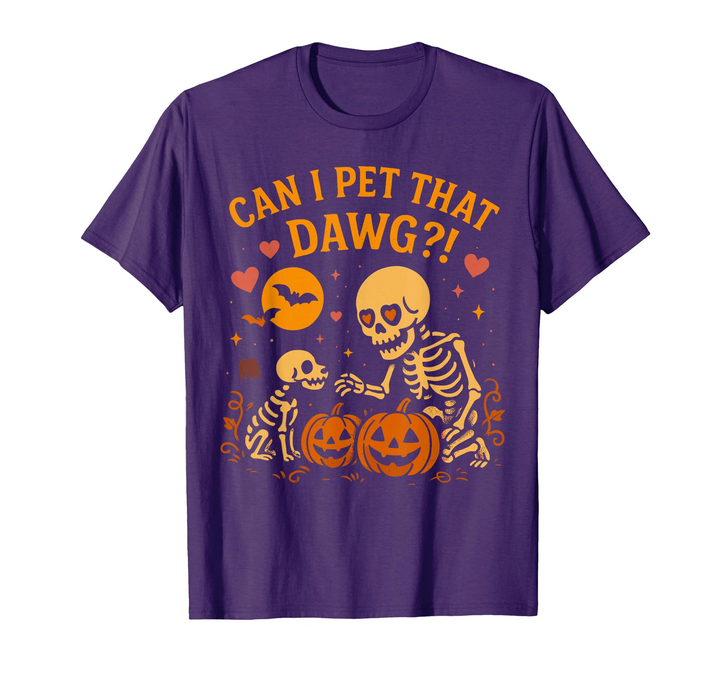 Can I Pet That Dawg Funny Skeleton Dog Lover T-Shirt