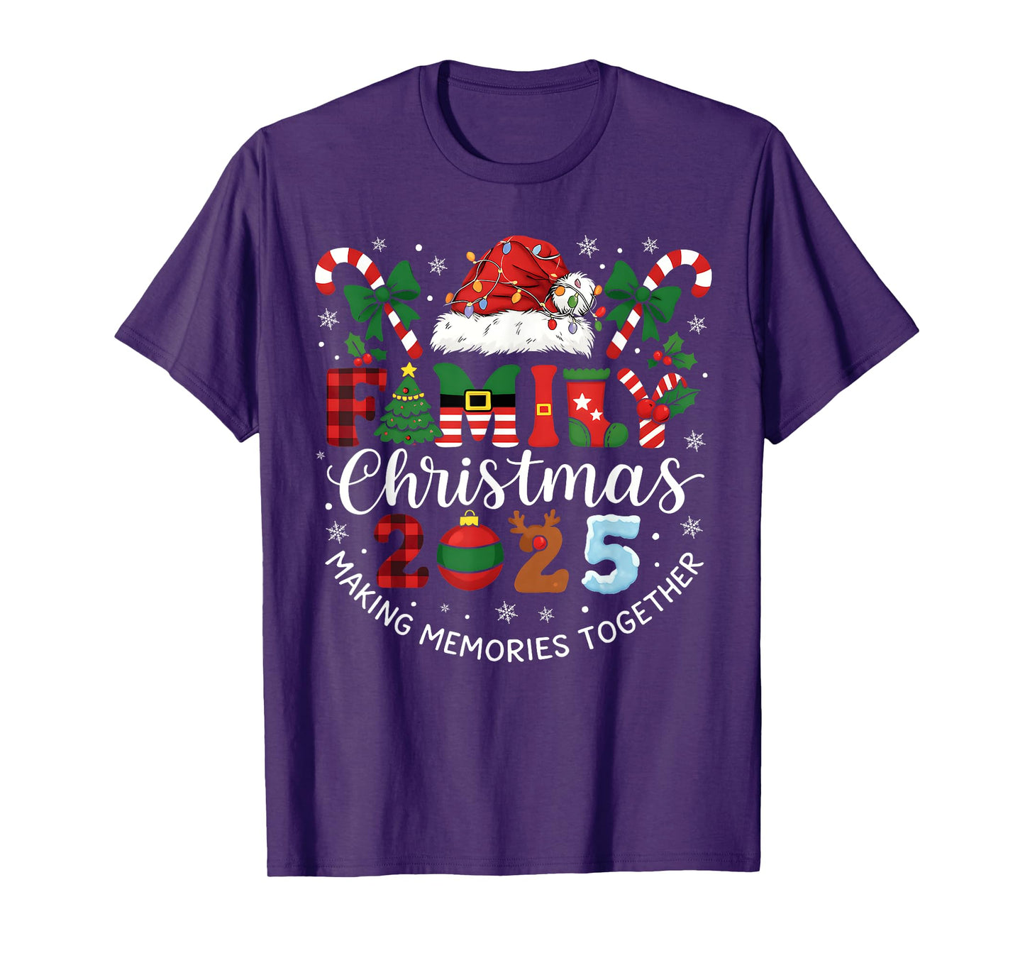 Family Christmas 2025 Matching Xmas Outfit Making Memories T-Shirt