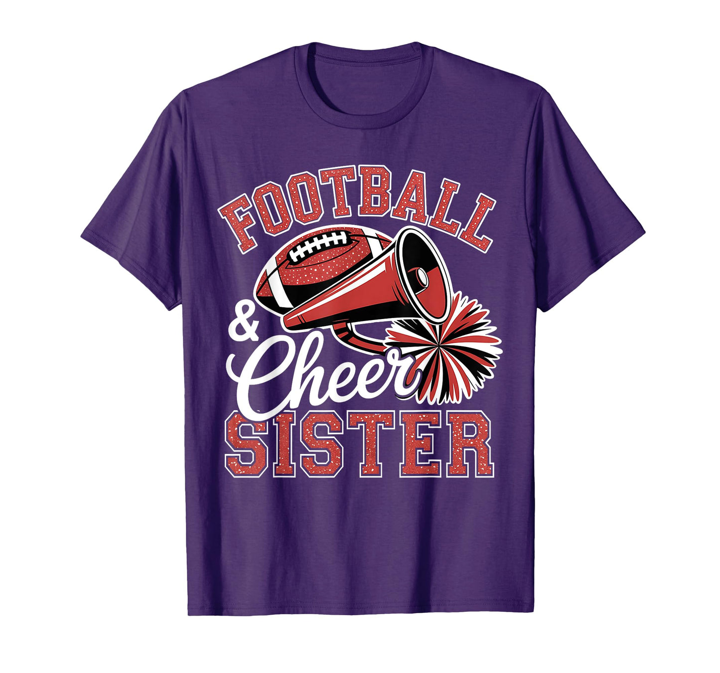 Football Cheer Sister for Women Men Vintage Cheerleader T-Shirt