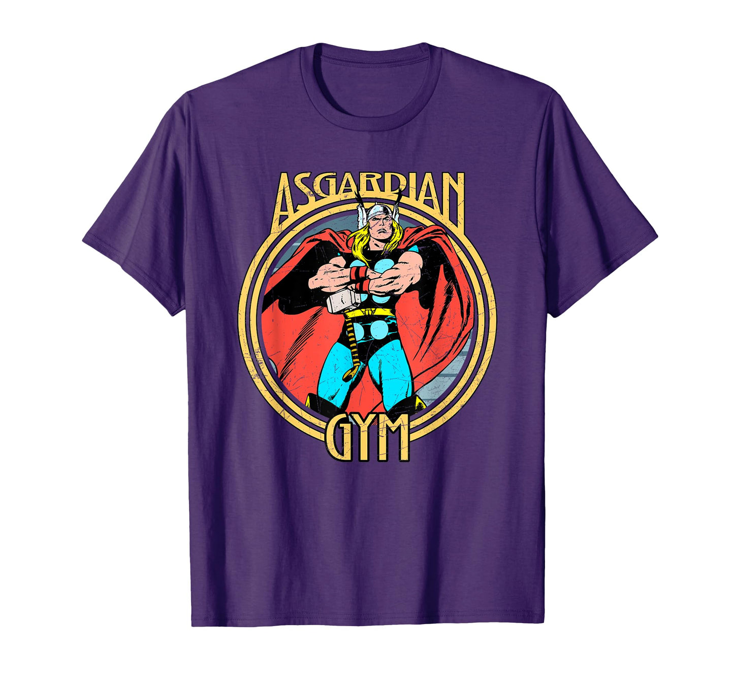 Marvel Thor Retro Comic Book Asgardian Gym T-Shirt