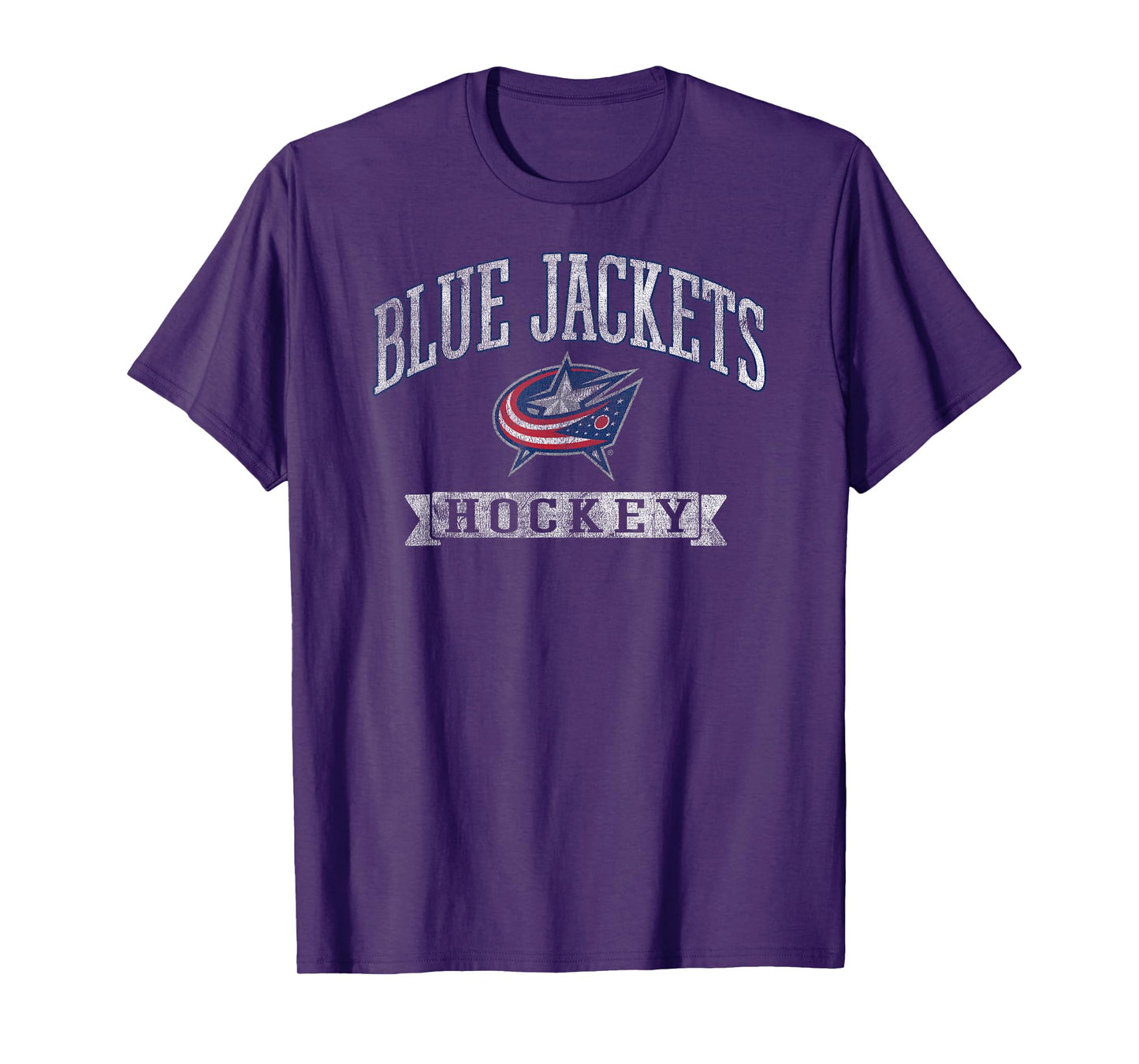 Columbus Blue Jackets Vintage Hockey Dark Heather Licensed T-Shirt
