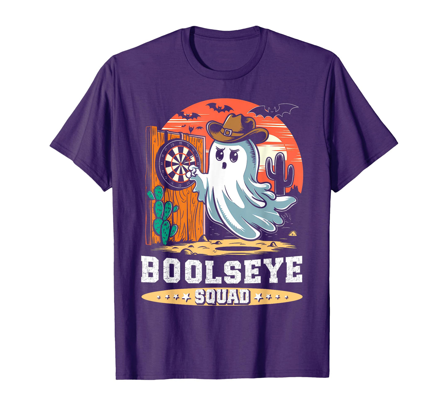 Boolseye Squad Halloween Darts Ghost Bullseye Player Darts T-Shirt