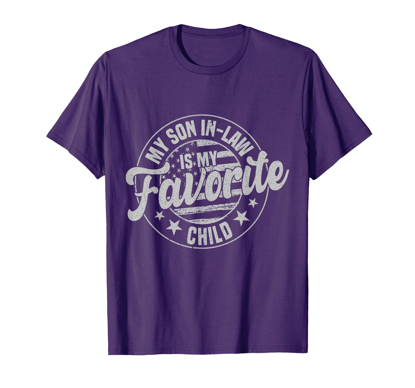 My Son In Law Is My Favorite Child Funny Retro Vintage T-Shirt