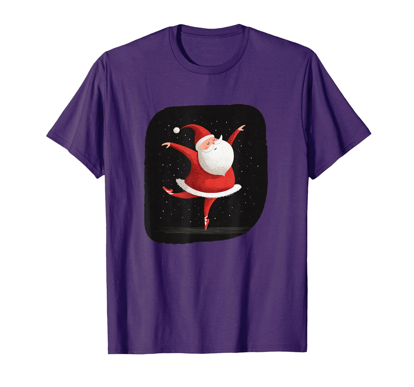 Nice Dancer Santa Claus Look in Tutu T-Shirt