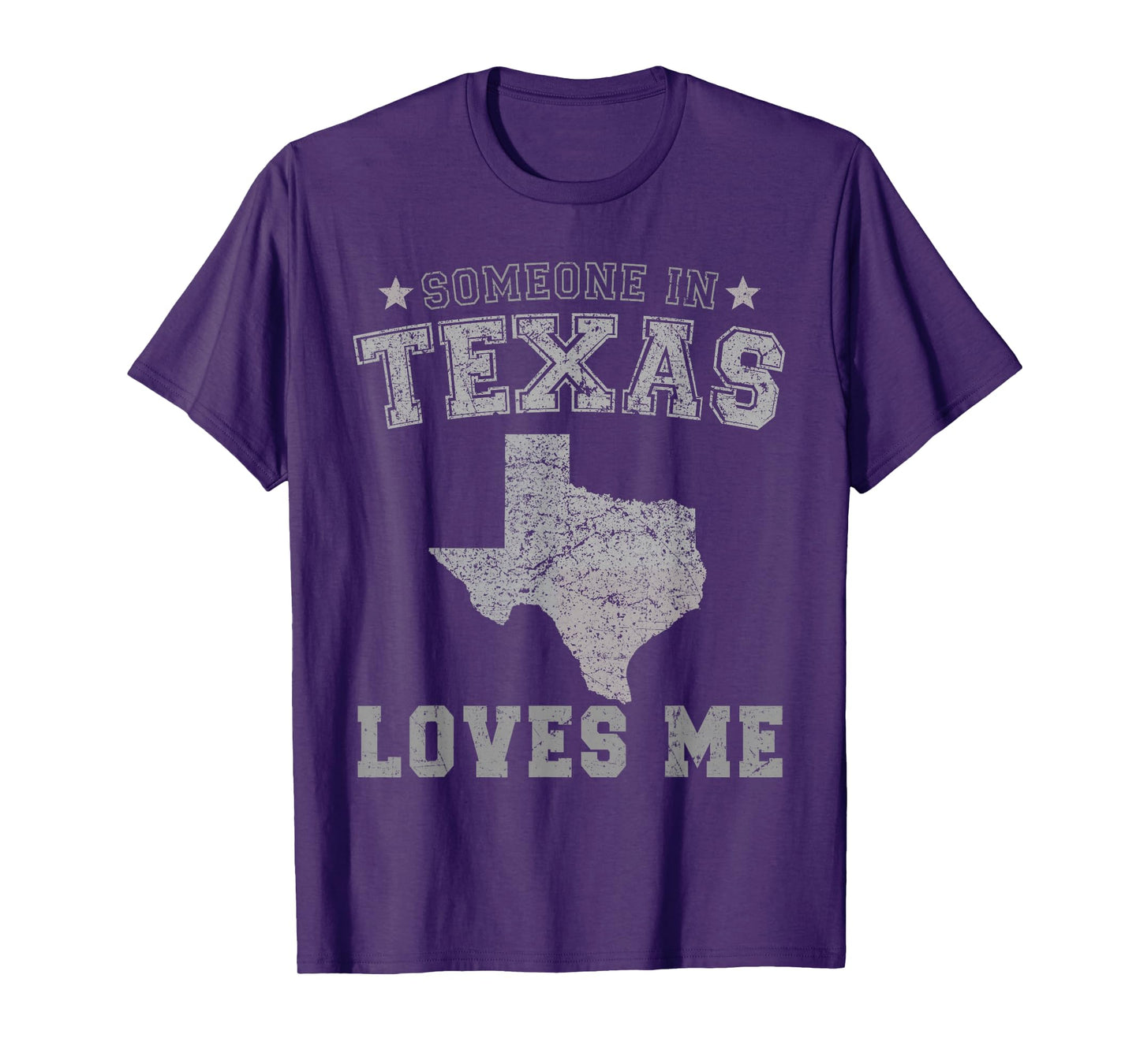 Someone In Texas Loves Me Heart Vintage State T-Shirt