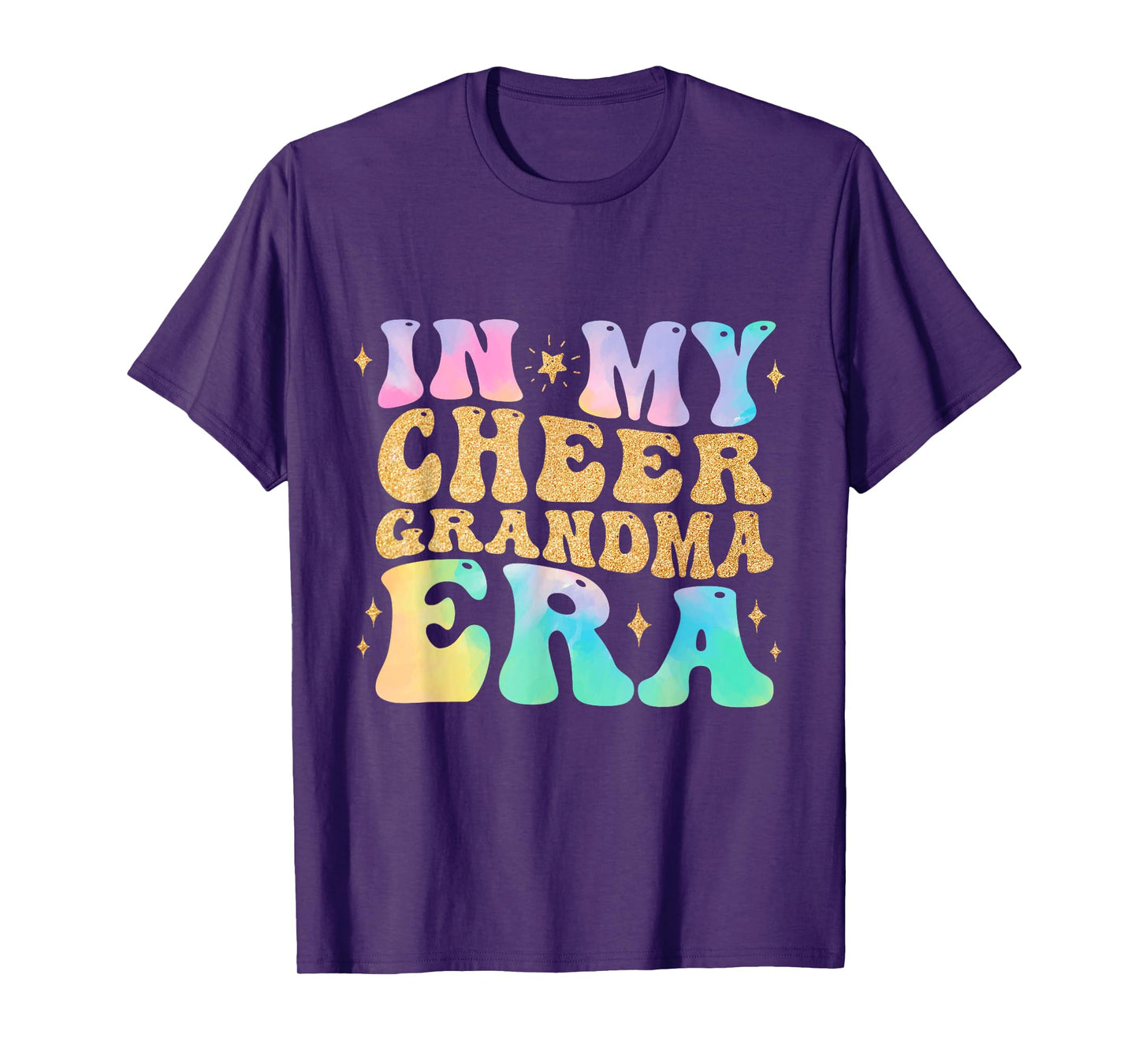 In My Cheer Grandma Era Cheerleading Football Mom Game Day T-Shirt