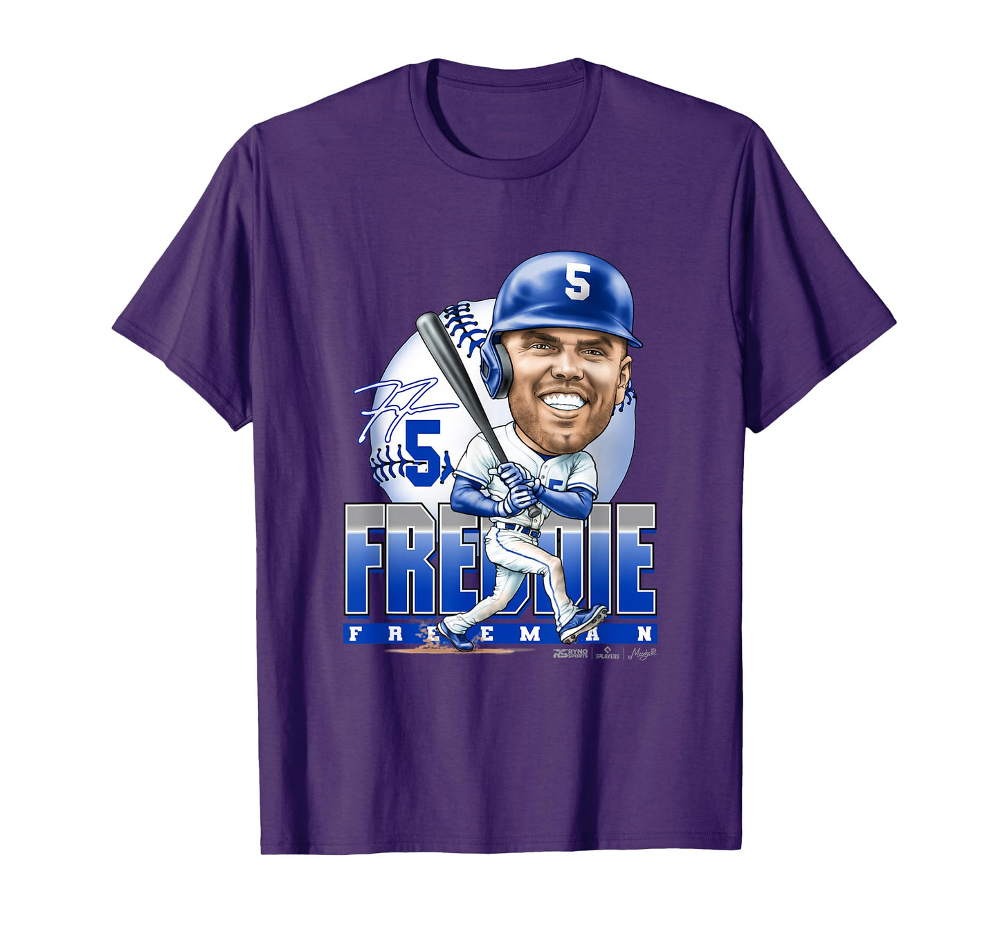 Freddie Freeman Los Angeles Baseball Mudge Studios T-Shirt