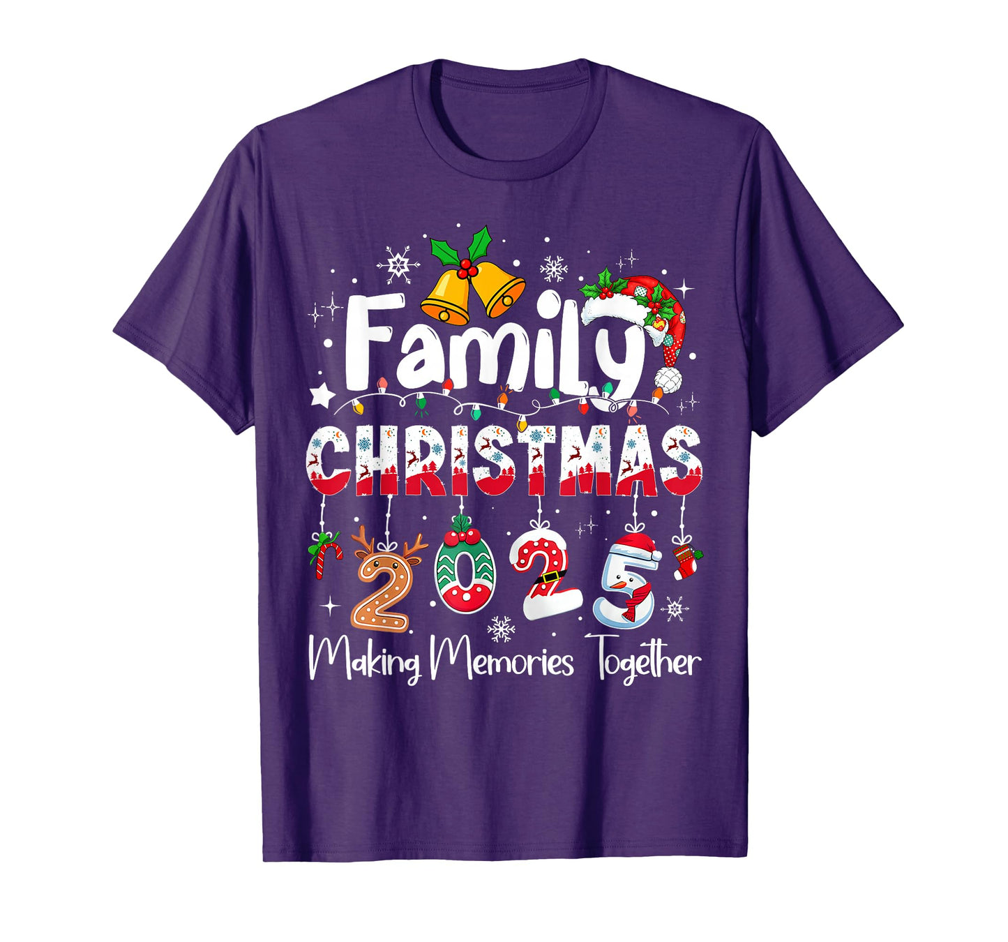 Family Christmas 2025 Matching Outfit Xmas Squad Santa T-Shirt