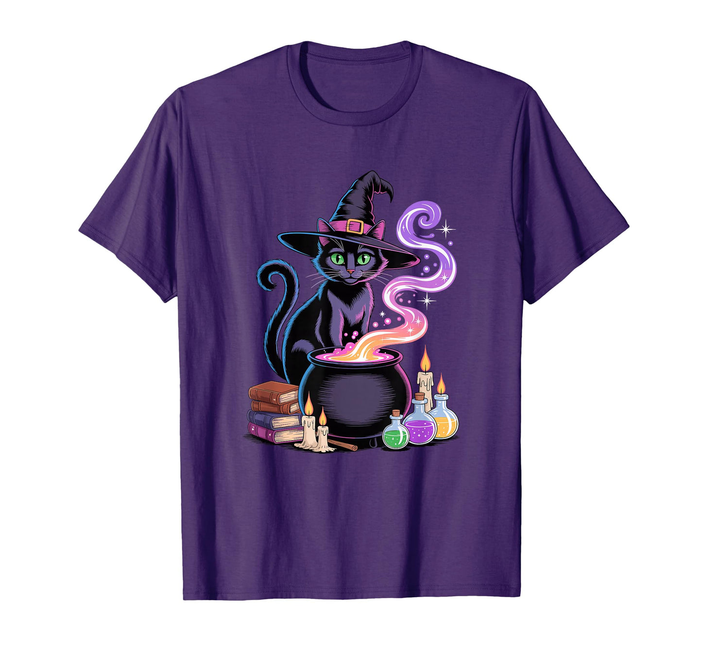 Halloween Witch Bombay Cat T-Shirt