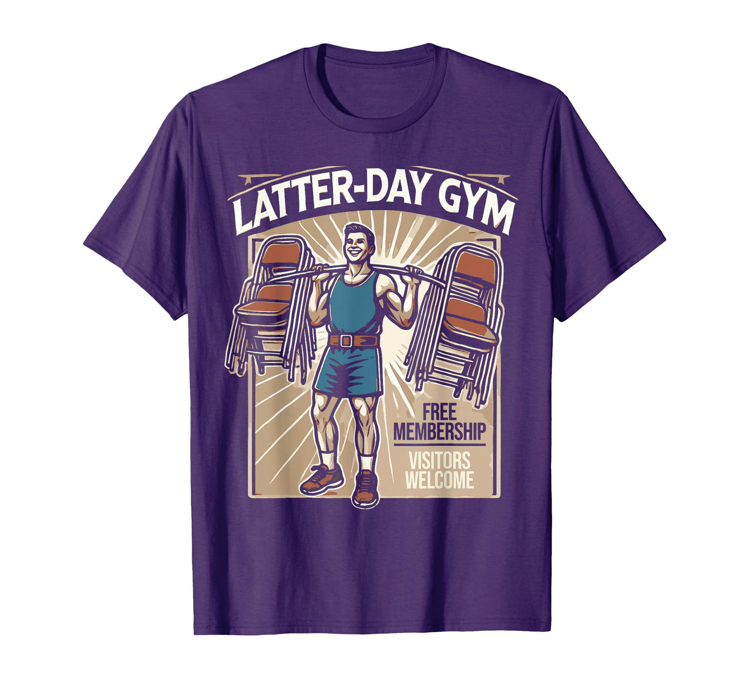 Latter-Day Gym Missionary LDS Church Funny Mormon T-Shirt