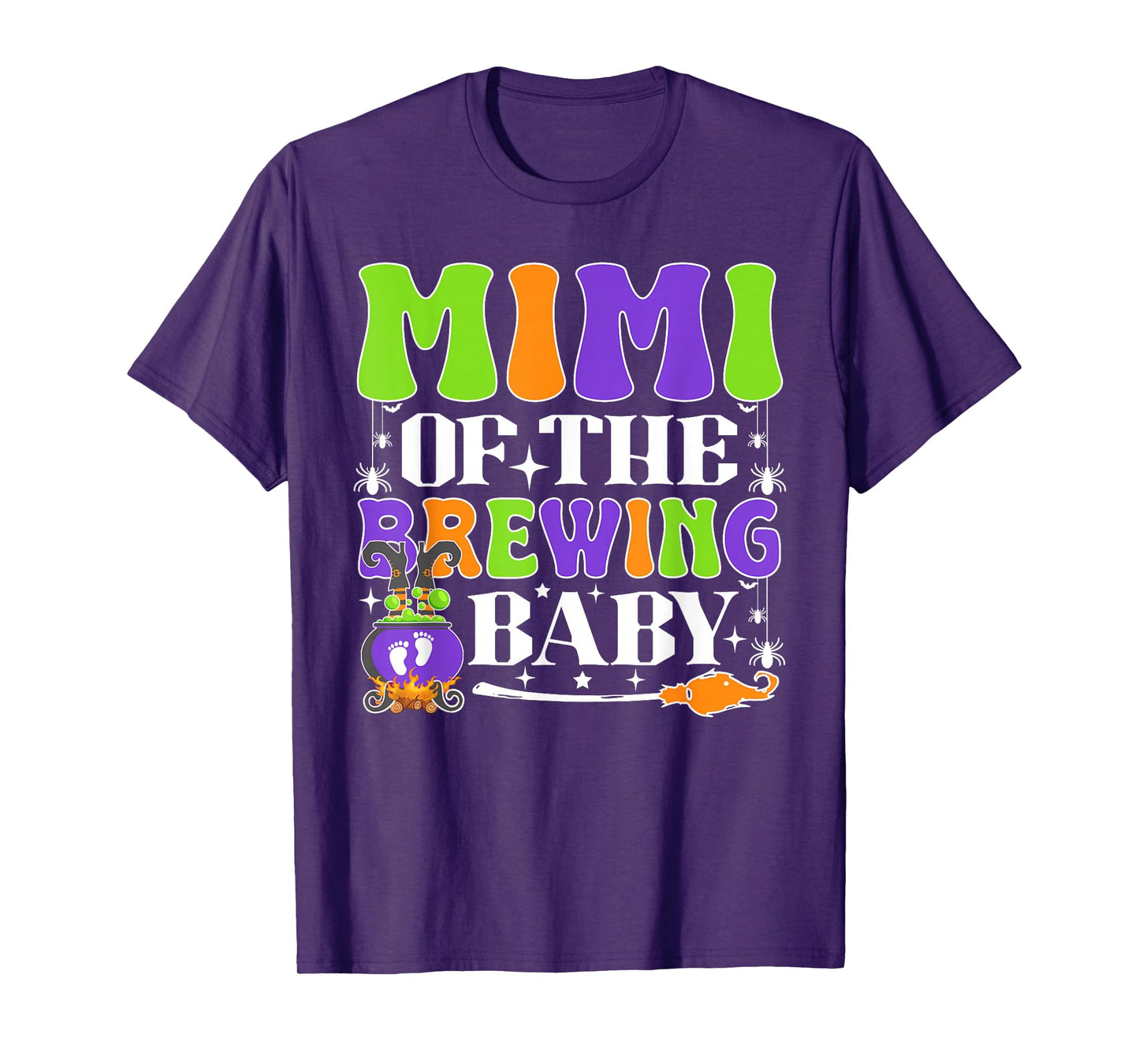 Mimi of The Brewing Baby Halloween Witch Baby Shower T-Shirt