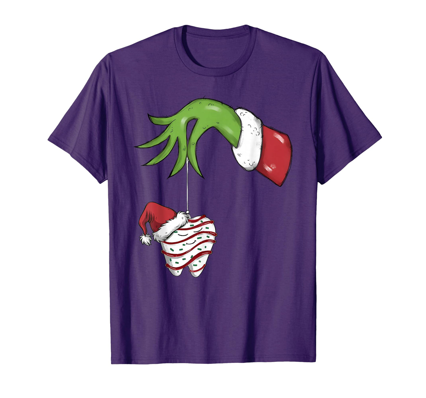 Tooth Dentist Dental Assistant Teeth Christmas Santa Squad T-Shirt