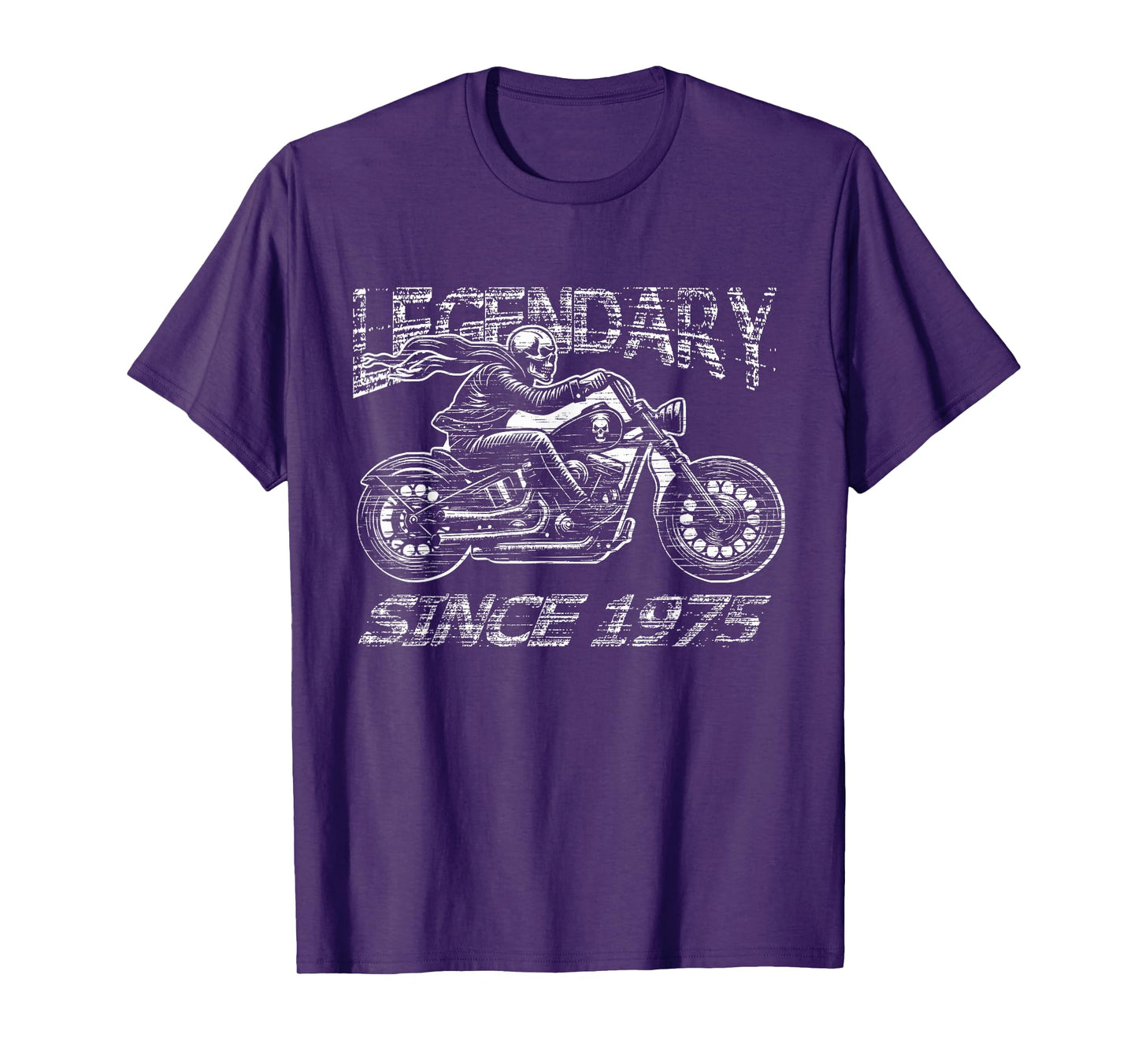 Legendary 50th Birthday Biker Motorcycle Gift 1975 T-Shirt