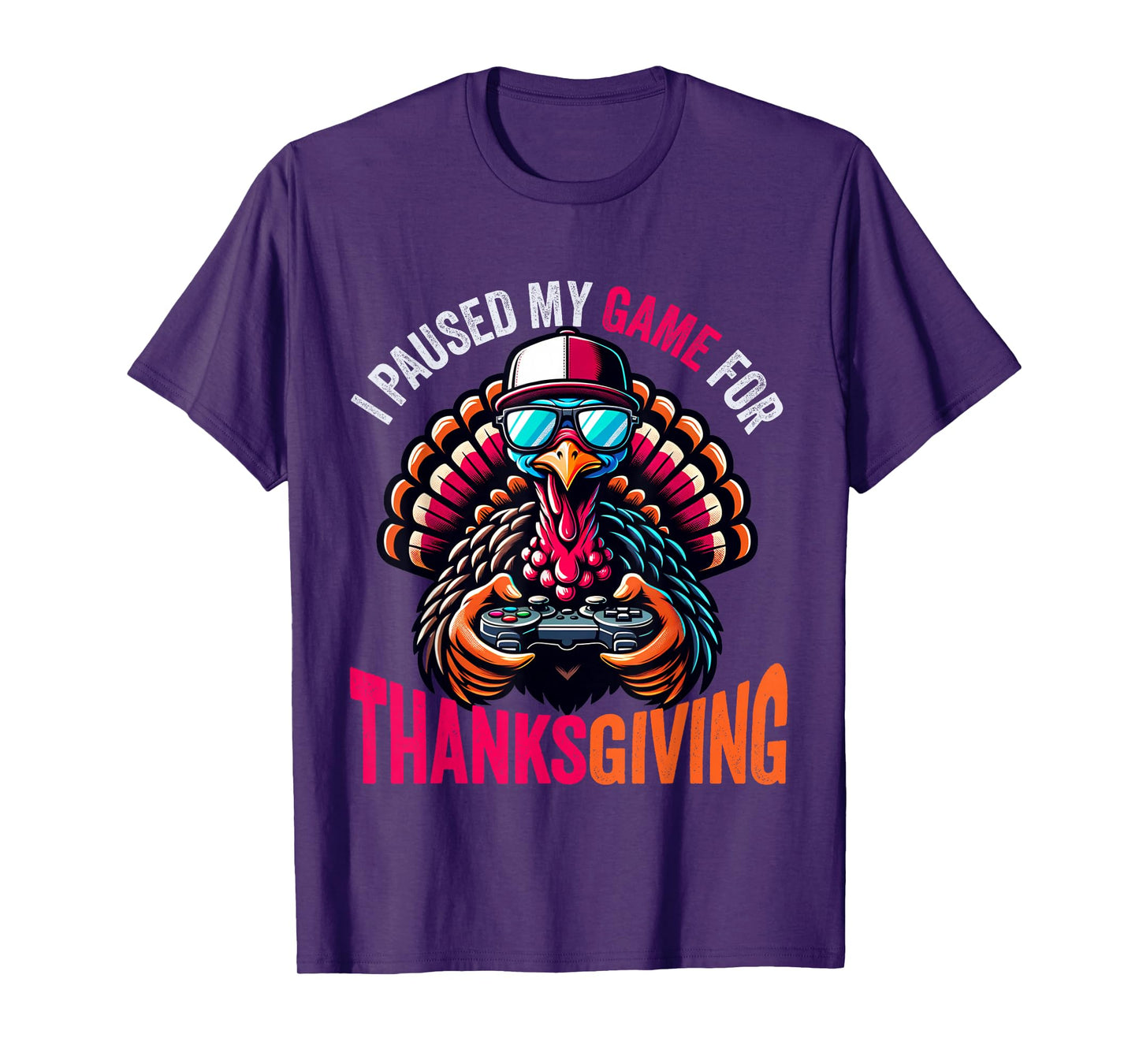 Gamer Thanksgiving Shirt Boys Kids Videogame Gaming Turkey T-Shirt