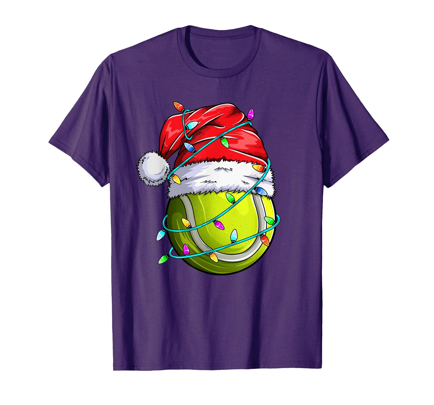 Santa Sports Design- Christmas Tennis Player T-Shirt