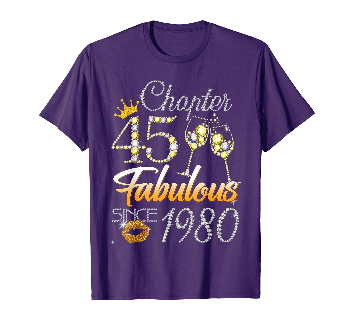 Chapter 45 Fabulous Since 1980 45th Leopard Birthday Queen T-Shirt