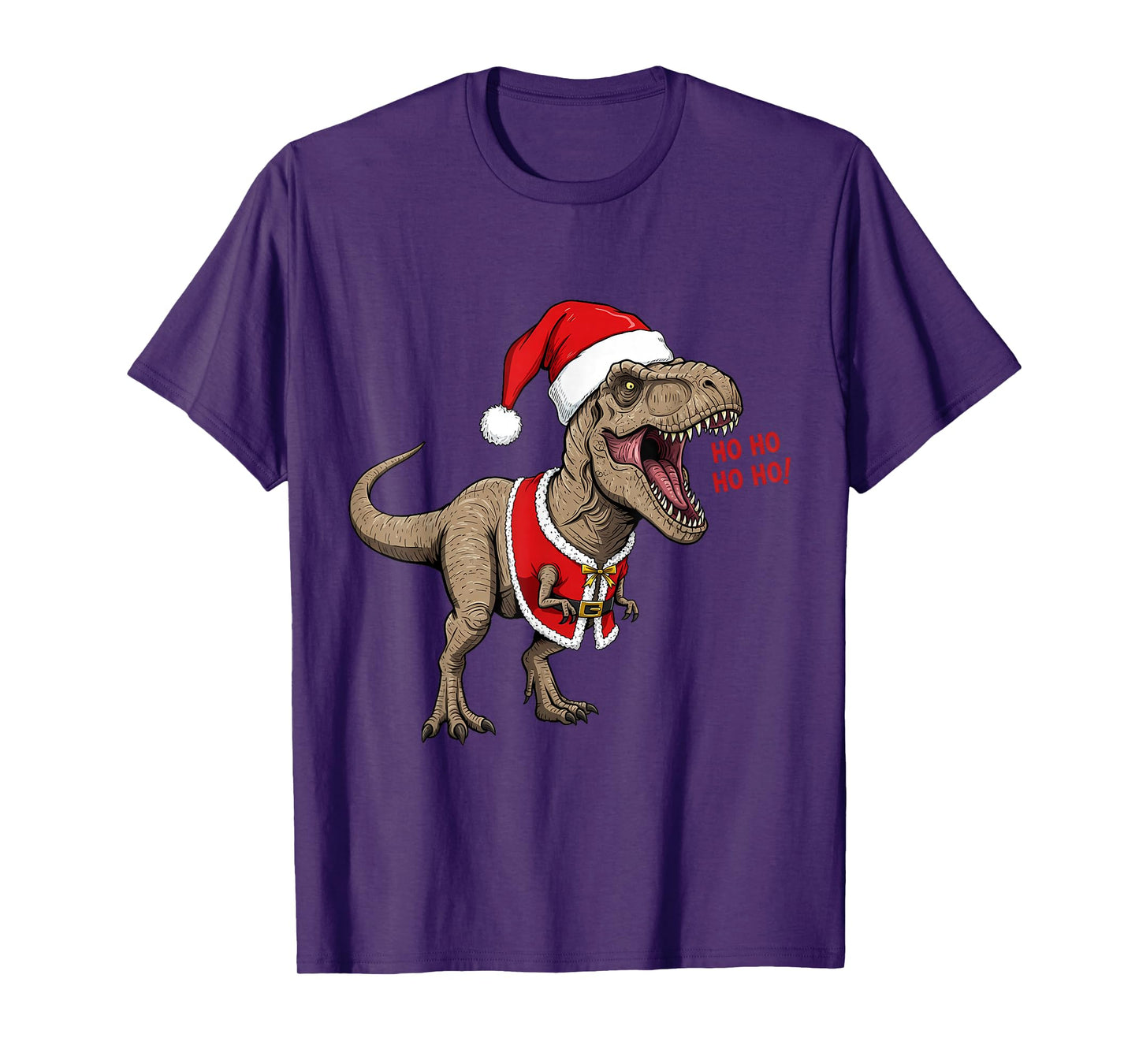 Dino Claus Christmas Fun: Roaring T-Rex Holiday Cheer T-Shirt