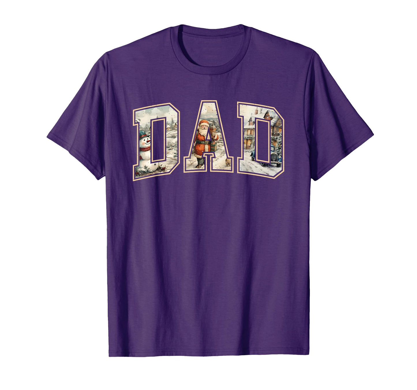 Dad Christmas Vintage Xmas Dad Family Matching Pajamas T-Shirt