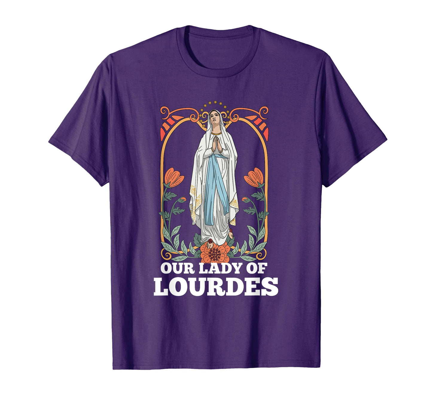 Our Lady of Lourdes Marian Pilgrimage Catholic T-Shirt