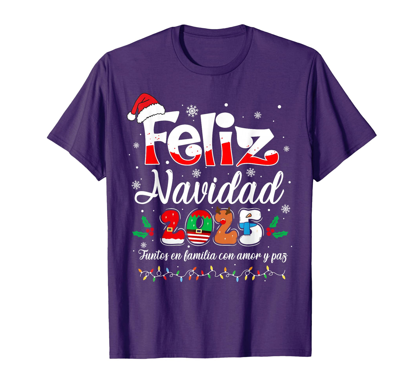 Feliz Navidad 2025 Matching Family Spanish Christmas Mexican T-Shirt