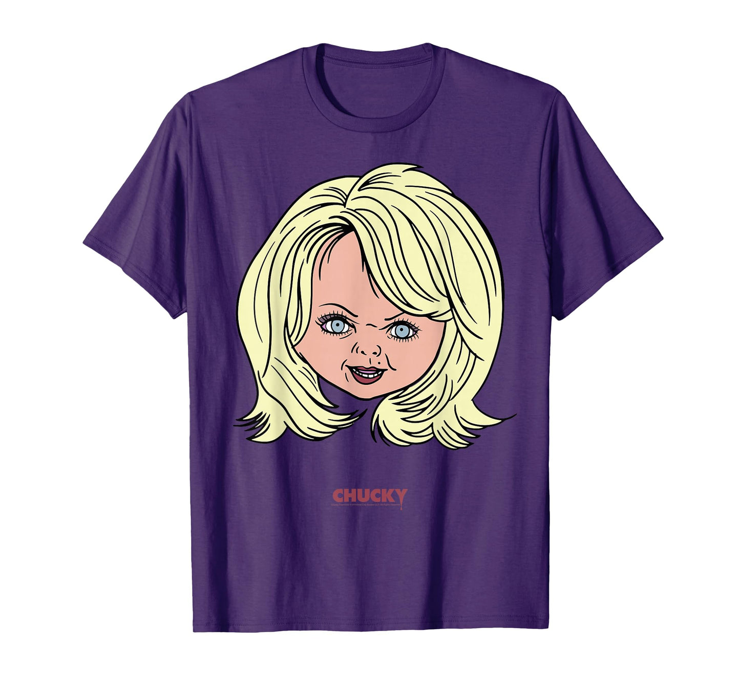 Chucky Tiffany Big Face Portrait T-Shirt