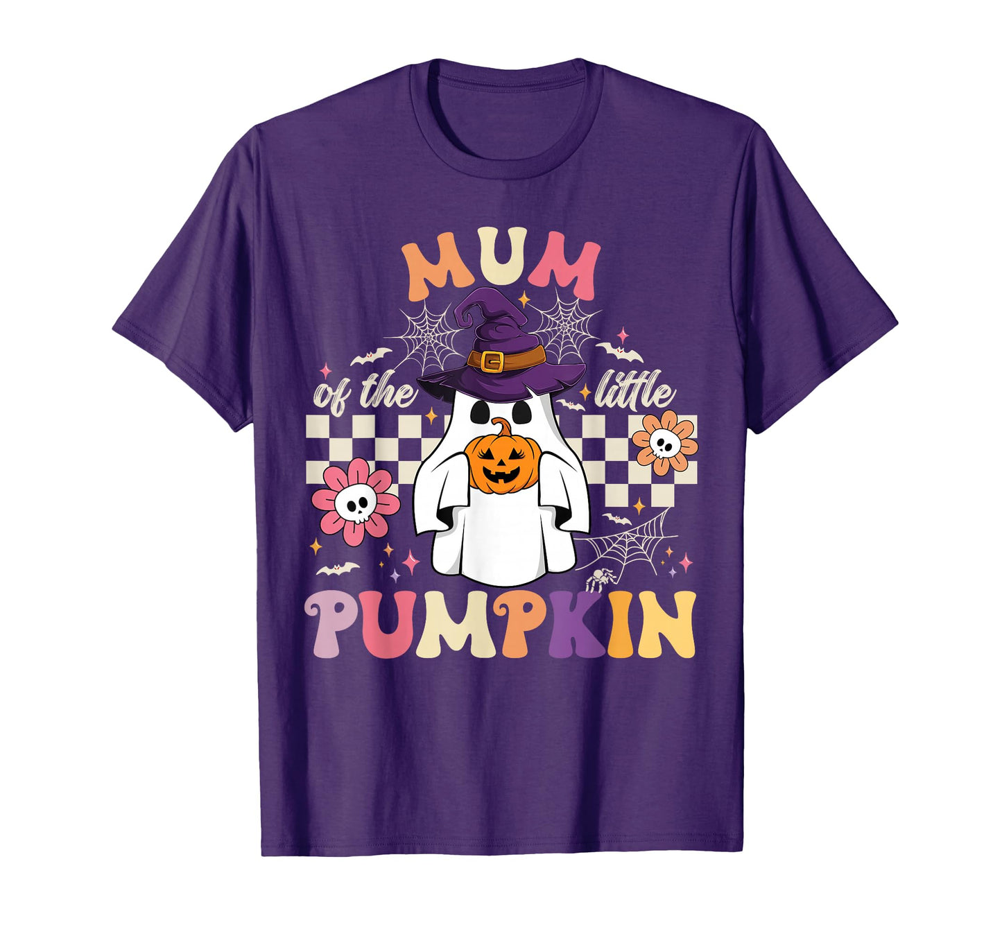 Mum of The Little Pumpkin Halloween Spooky Ghost T-Shirt