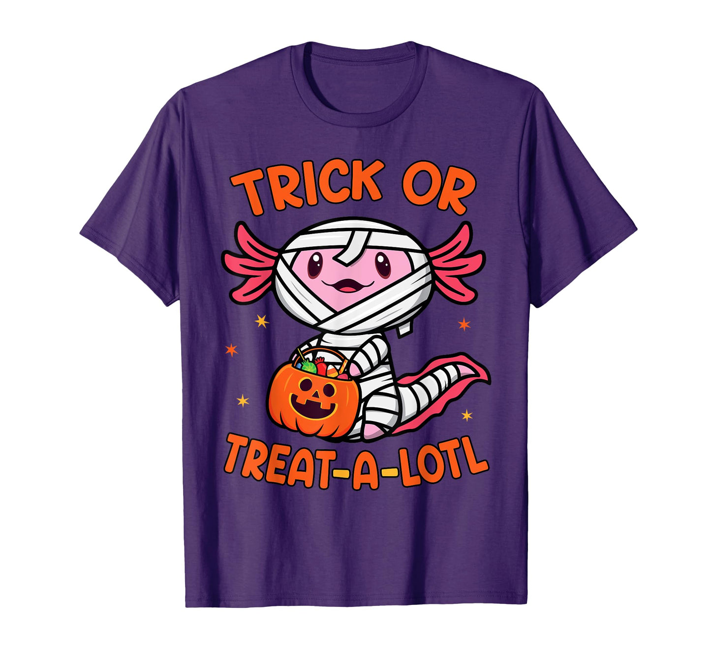 Trick or Treat A Lotl Axolotl Halloween Costume Toddler Kids T-Shirt