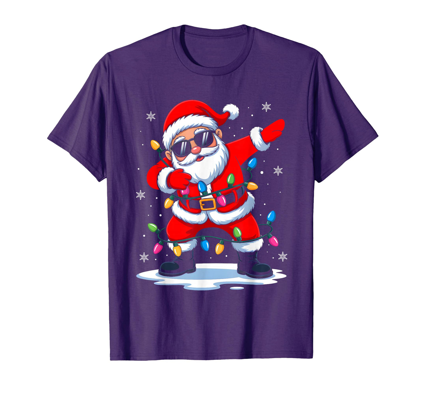 Dabbing Santa Christmas Funny Xmas Family Boys Girls Kids T-Shirt