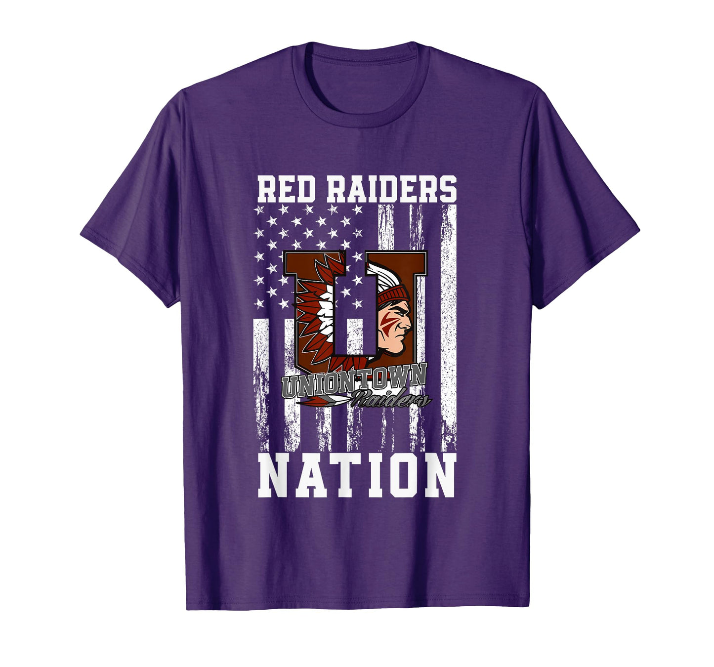 Uniontown Area Red Raiders Logo Nation HS T-Shirt