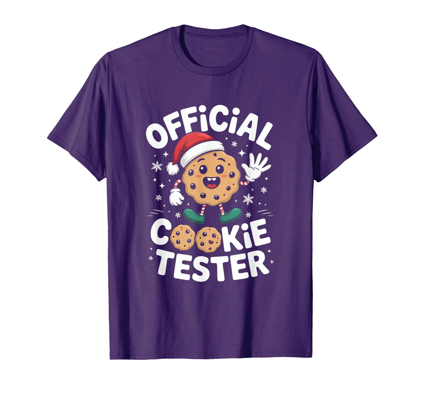 Official Cookie Tester Funny Christmas Santa T-Shirt