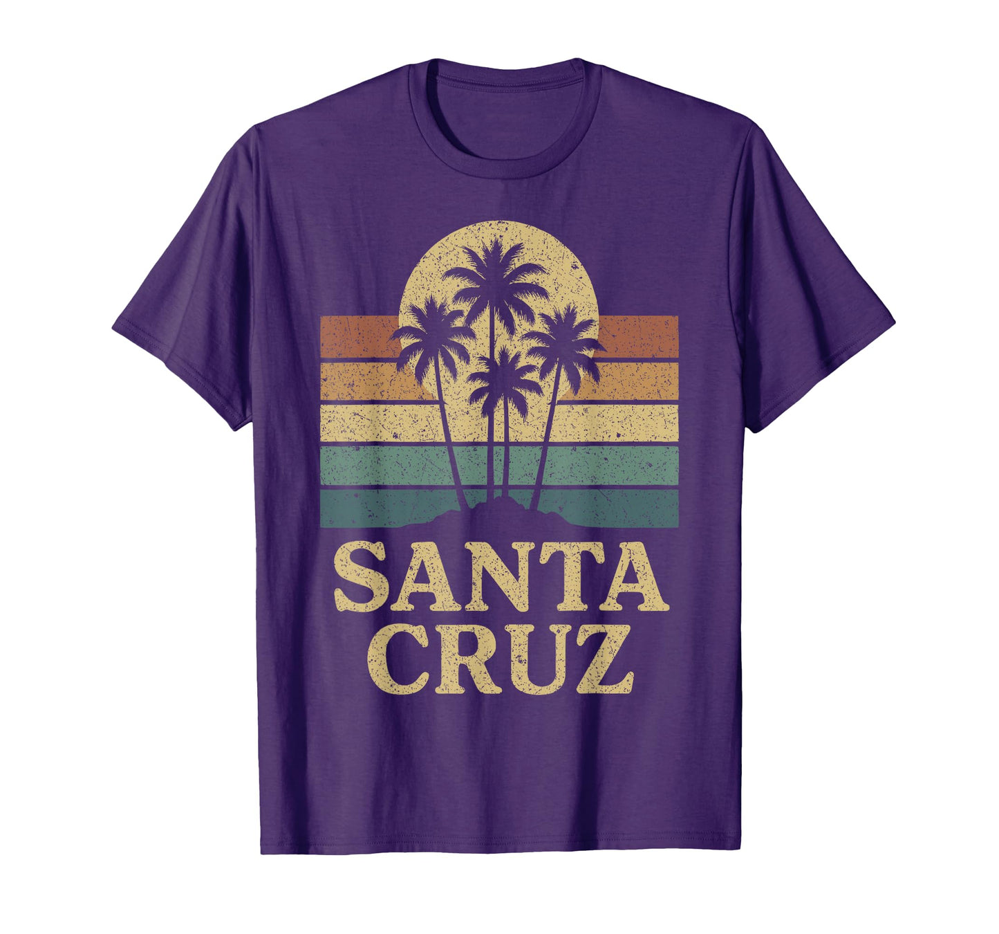 Santa Cruz CA California Retro 70s 80s 90s Surfer T-Shirt