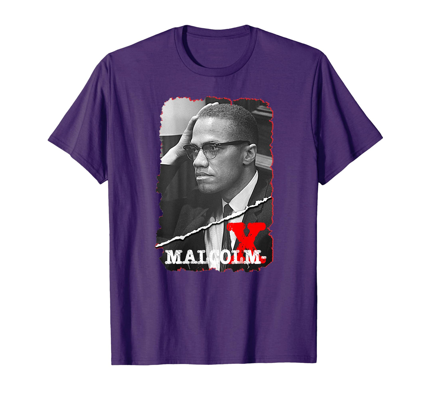 Malcolm X_001_Back Printed T-Shirt