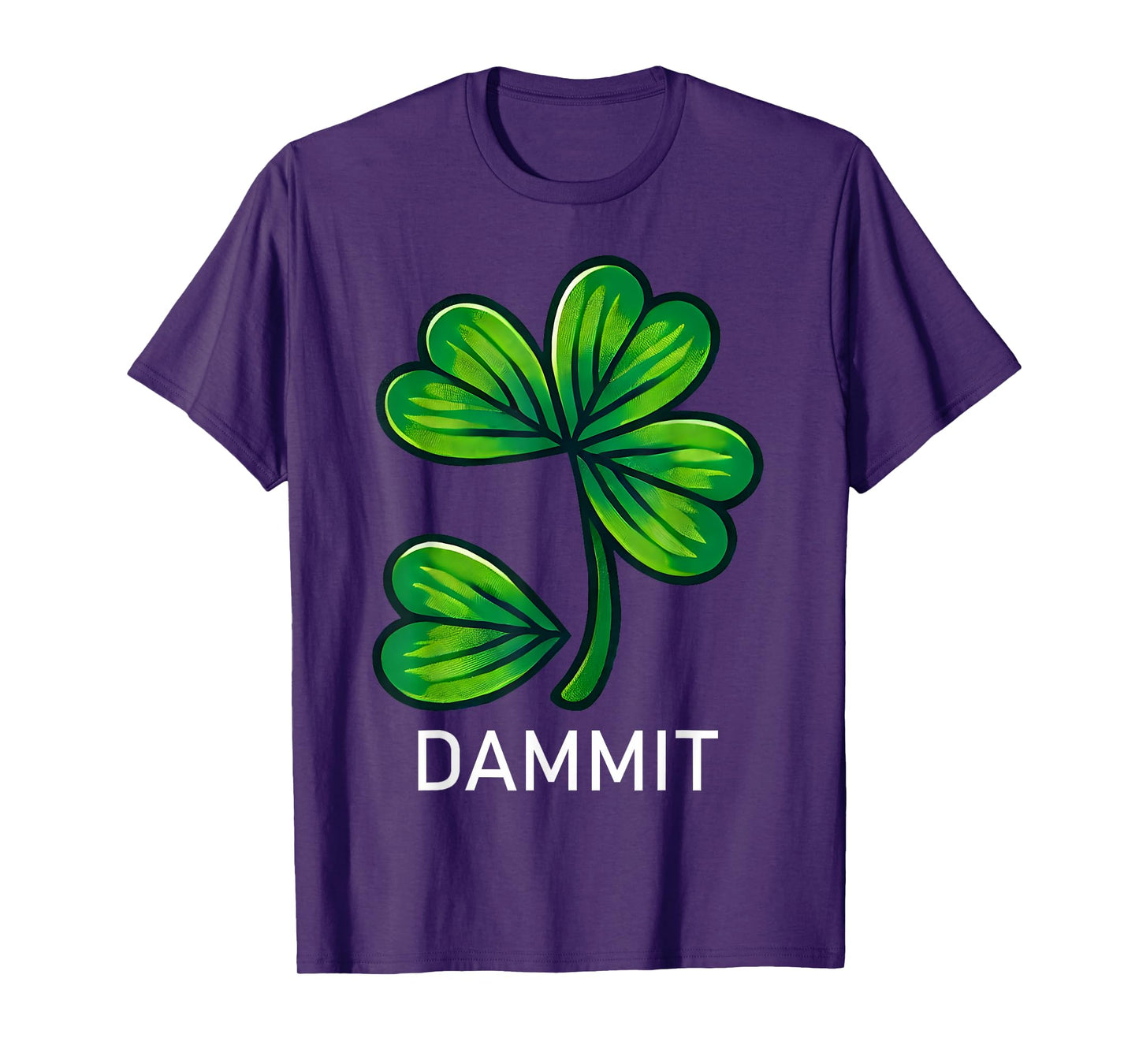 Dammit And Lucky Shamrock Clover St. Patrick's Day Couple T-Shirt