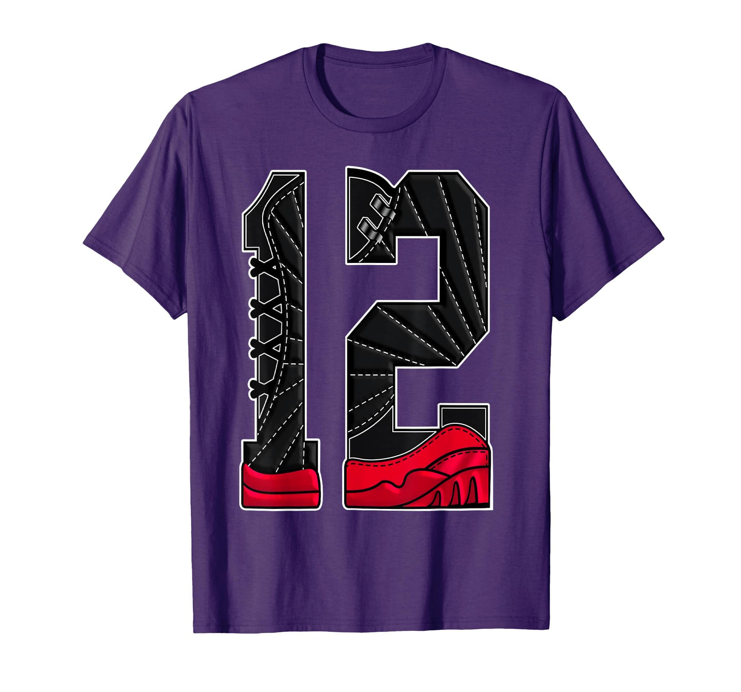 Number 12 Flu Game 12s Retro Matching Tee For Men Women T-Shirt