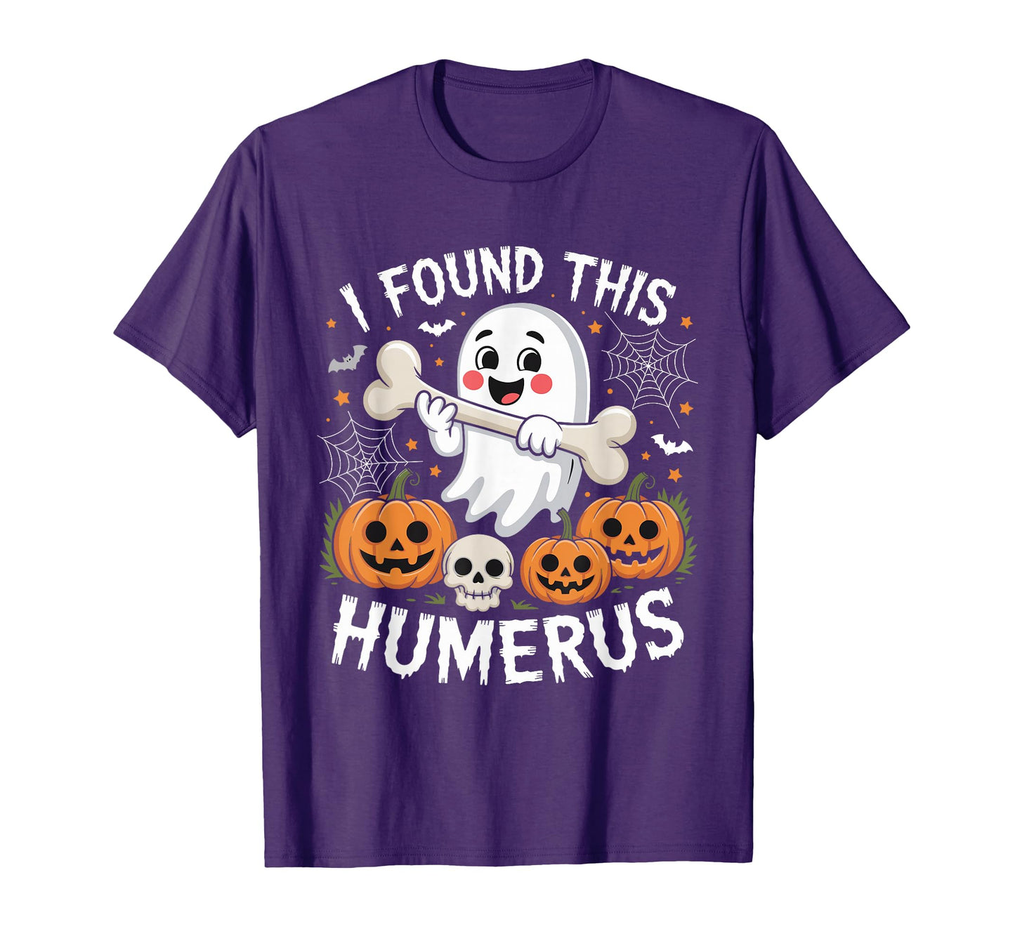 I Found This Humerus Nurse Halloween Ghost T-Shirt