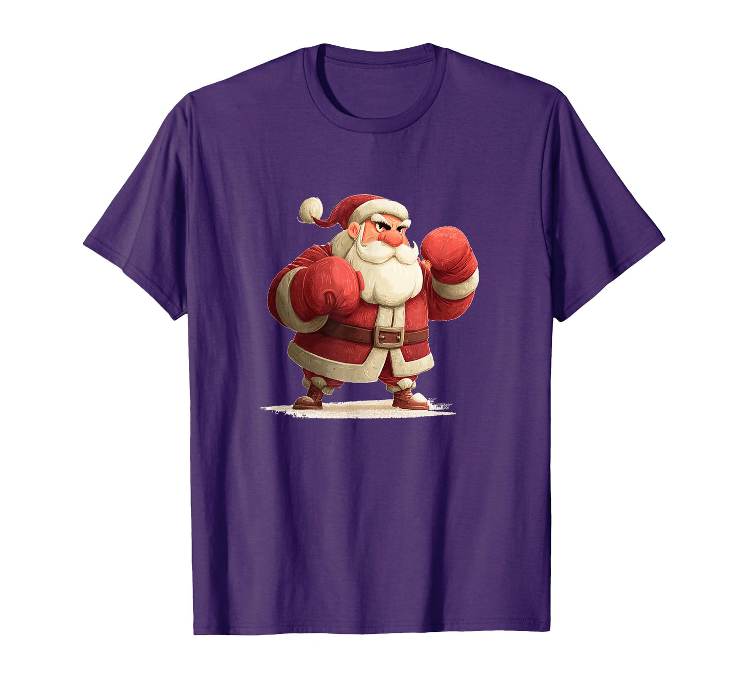 Funny Boxing Santa Claus Costume for Boys and Girls T-Shirt