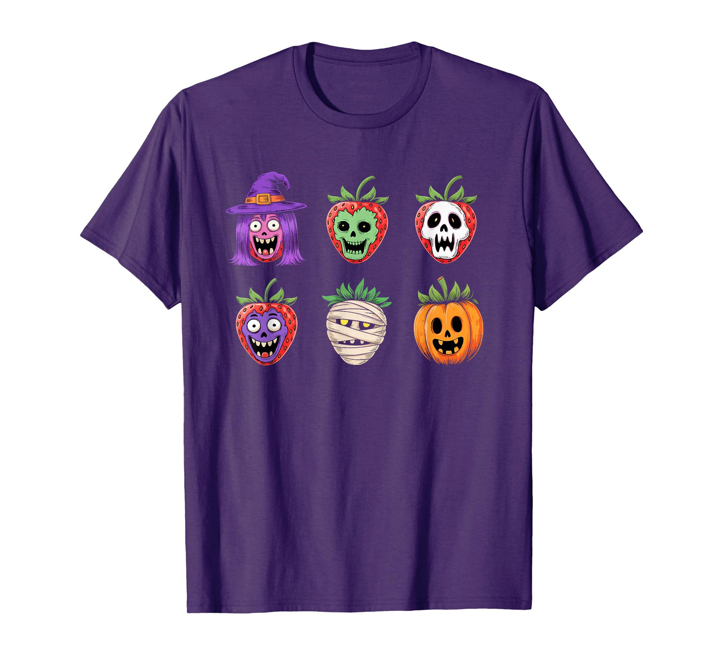Creepy Cute Halloween Strawberry Monsters T-Shirt