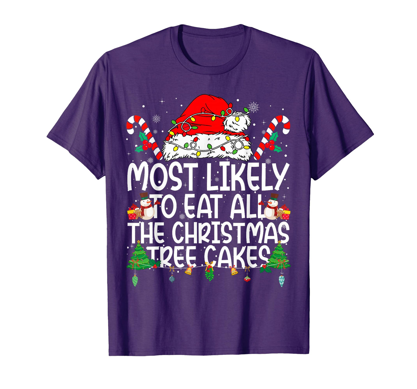 Family Matching Most Likely to Eat All The Christmas Cakes T-Shirt