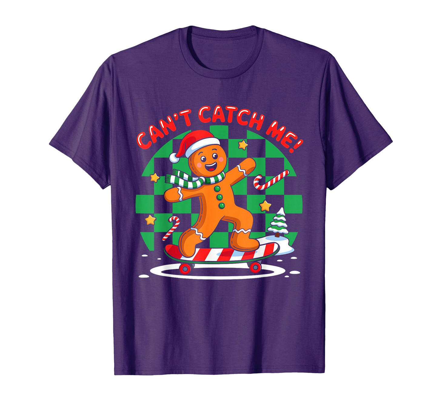 Can't Catch Me Gingerbread Christmas Cookies Toddler Boys T-Shirt