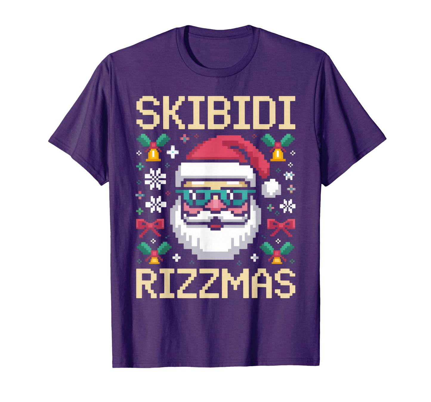 Skibidi Rizzmas Santa for Christmas Fun Holiday Vibes T-Shirt