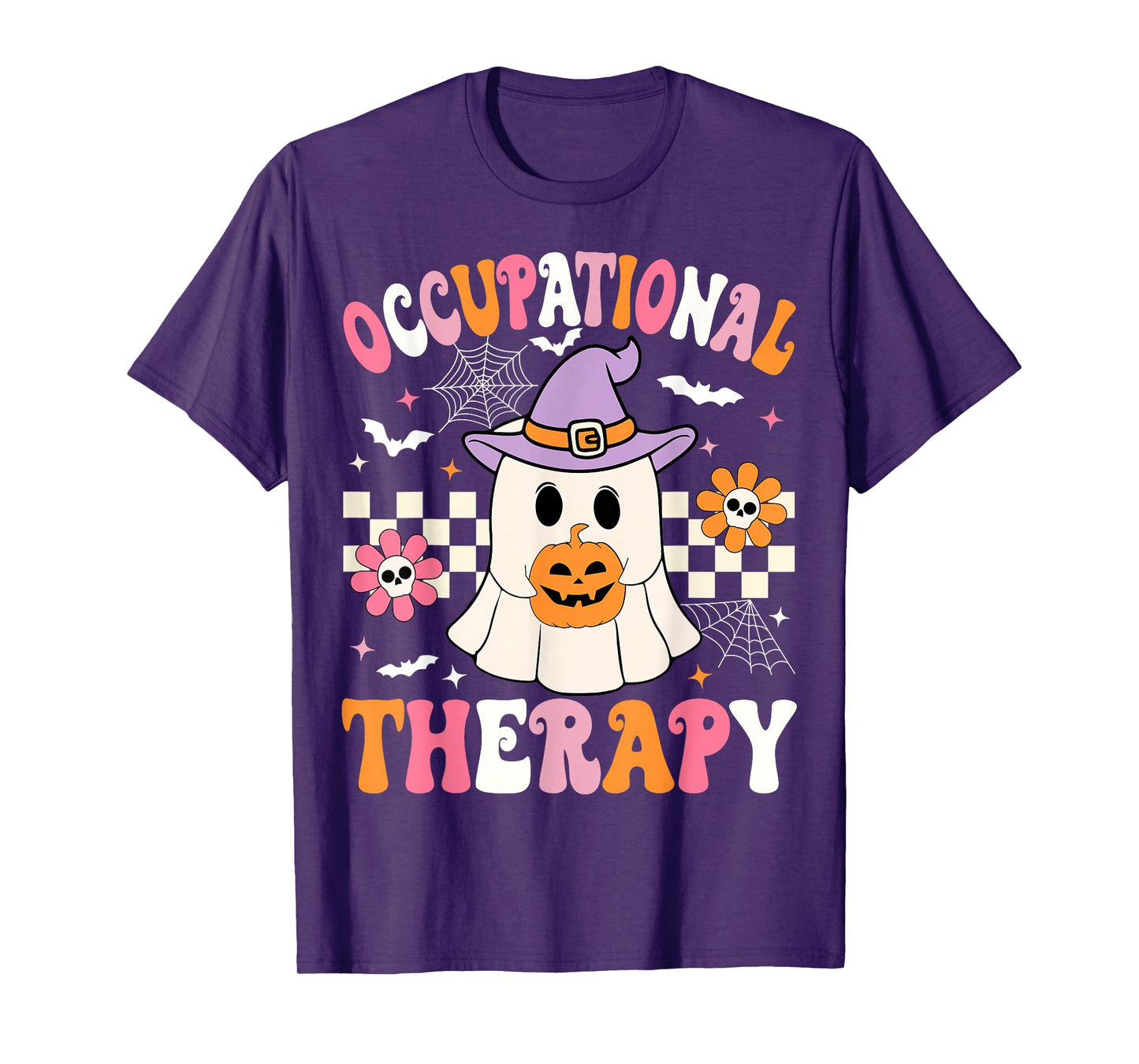 Groovy OT Halloween Occupational Therapy Halloween OT Ghost T-Shirt