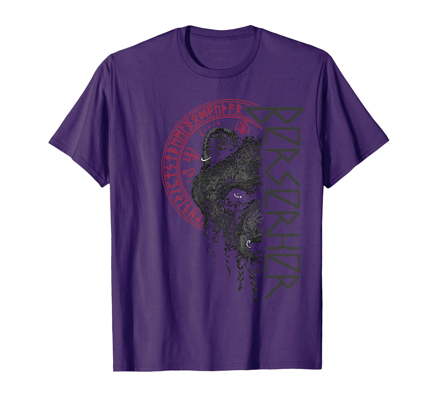 Berserk Bear Warrior Odin Runes Norse Compass Viking T-Shirt