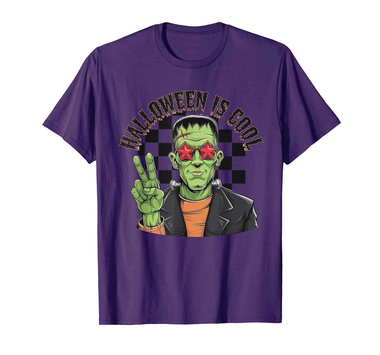Halloween is Cool Tshirt Women Men Frankenstein Monster T-Shirt