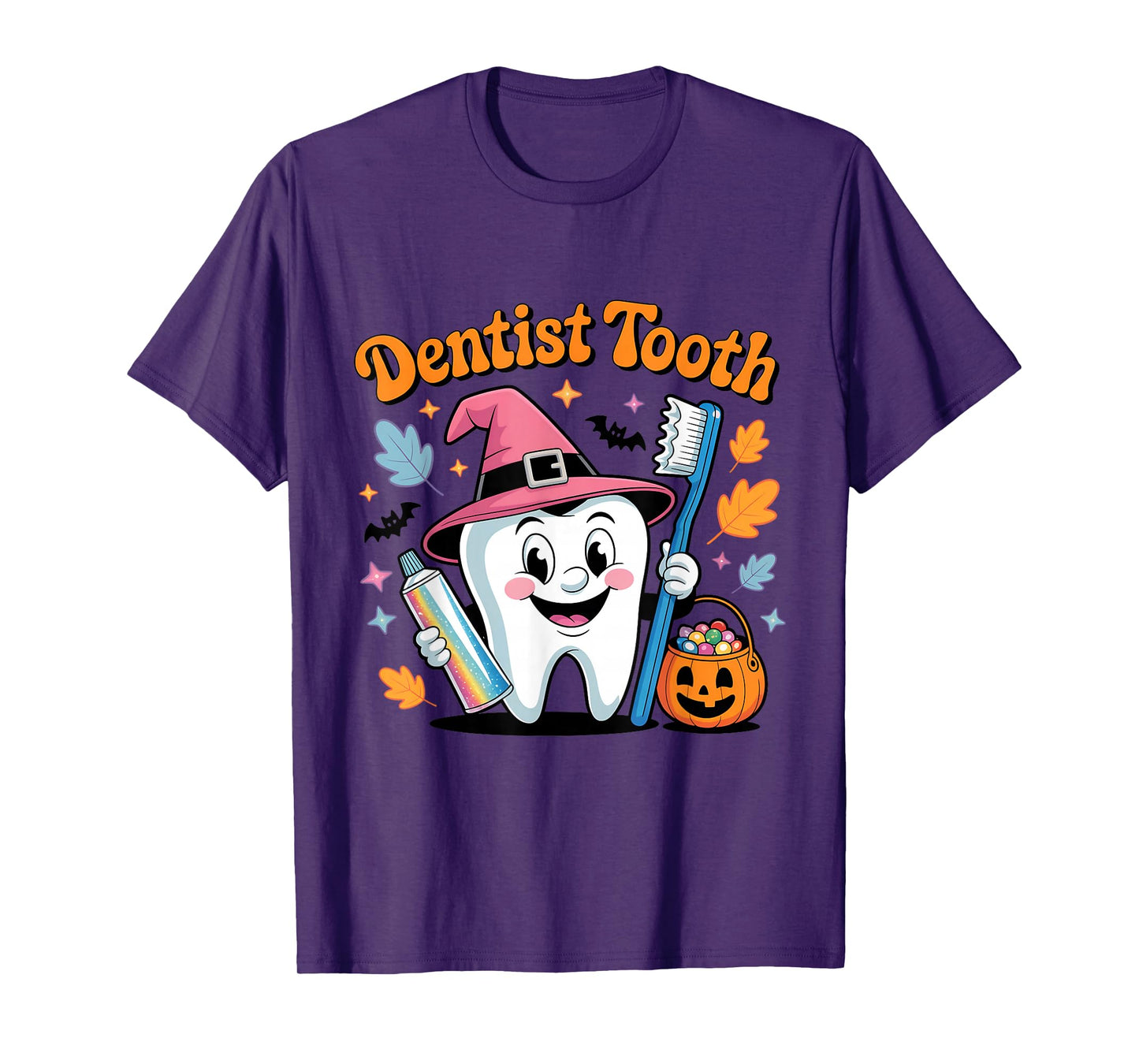 Halloween Dentist Tooth Cute Witch tee T-Shirt