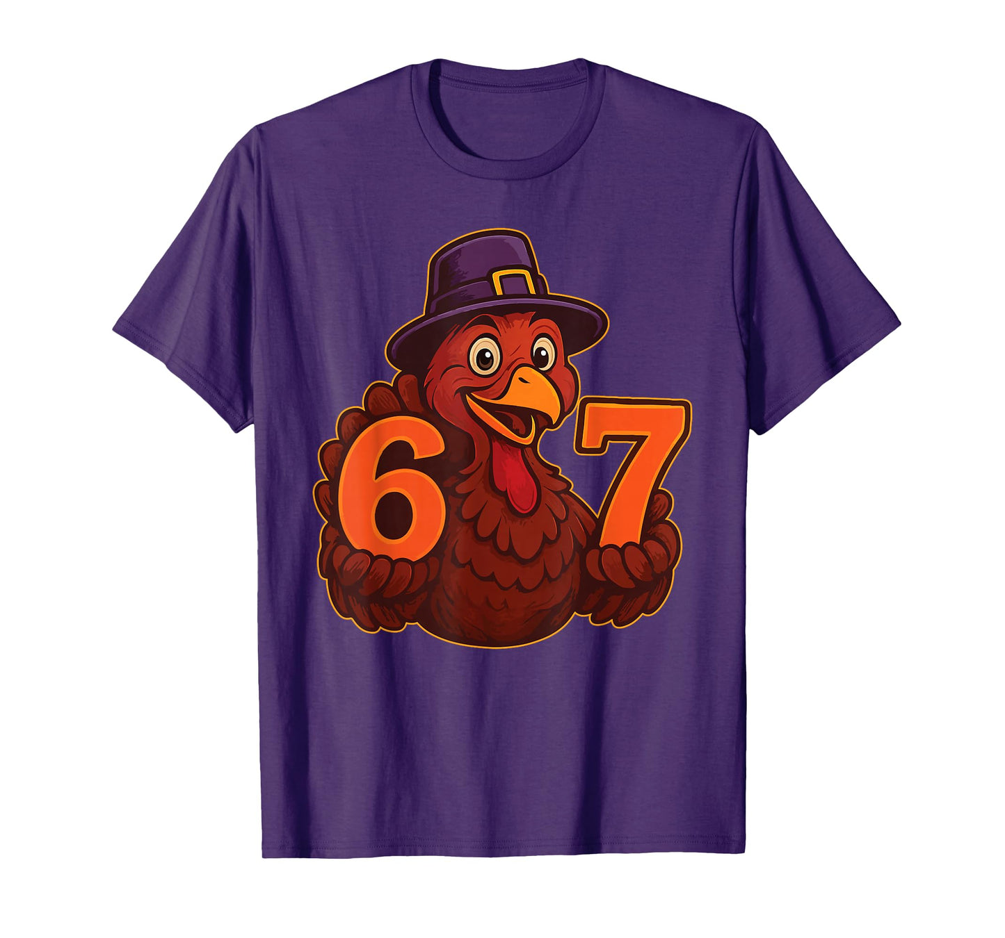 67 Meme Thanksgiving Turkey Hands 6-7 Funny 6.7 Matching T-Shirt