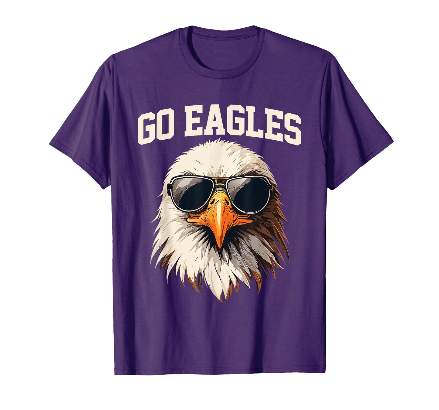 Go Eagle Flying Bird Cool Face Eagle With Sunglasses T-Shirt